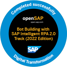 Bild: Badge SAP Bot Building RPA 2.0