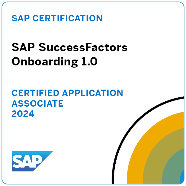 Bild: Badge SAP Onboarding 1.0