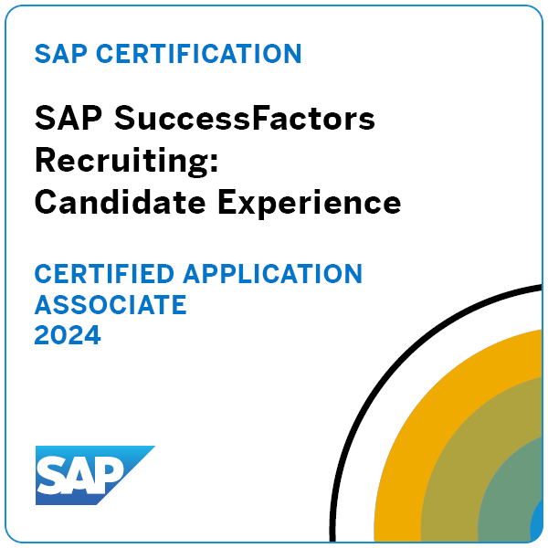 Bild: Badge SAP Recruiting: Candidate Experience