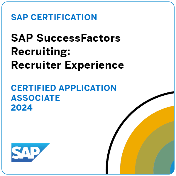 Bild: Badge SAP Recruiting: Recruiter Experience